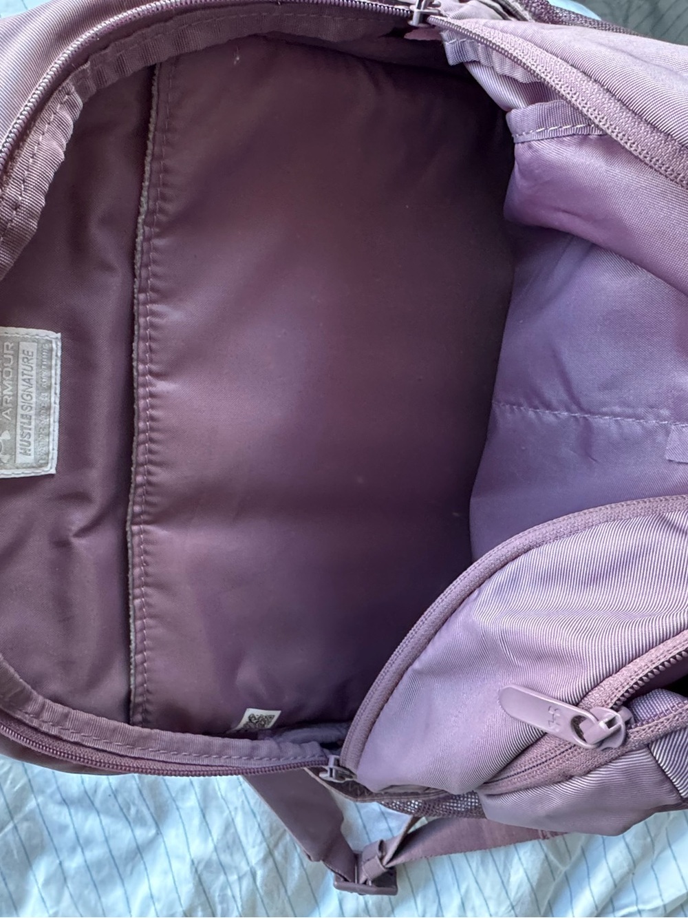 Under Armour Dusty Mauve Campus Backpack - Picture 4 of 6